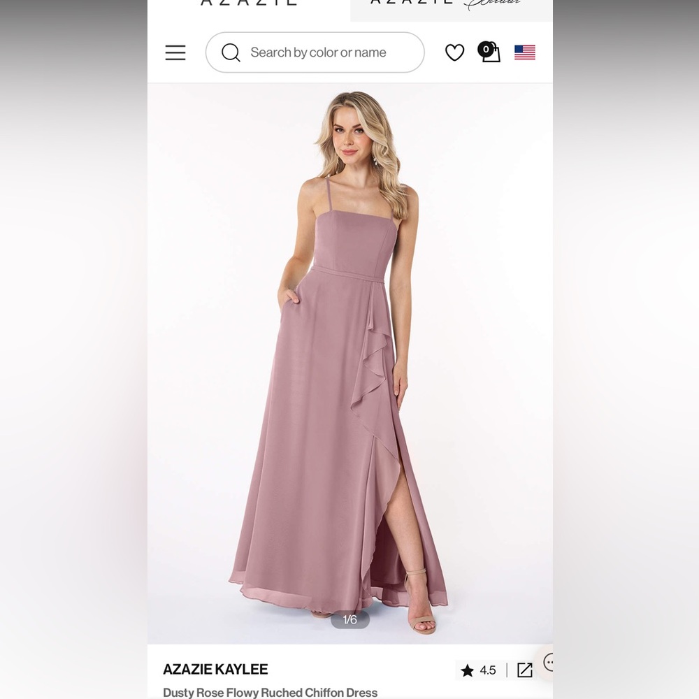 Azazie “Kaylee” Junior Bridesmaid dress in size J12